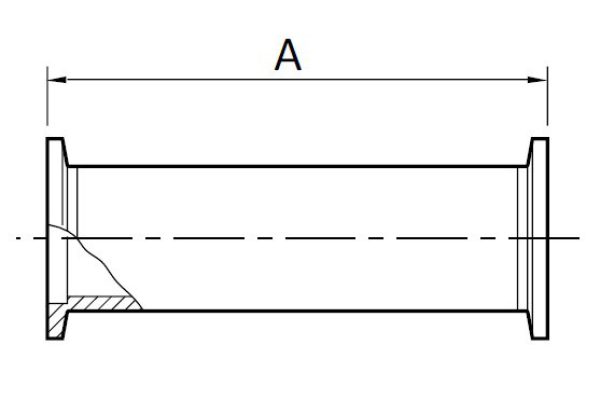 NW25 Full Nipple Aluminium
