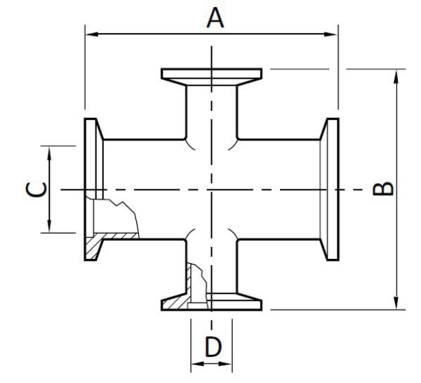 C10514423 Reducing Cross Stainless Steel 2
